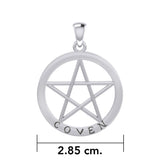 Coven Pentagram Silver Pendant TPD4506
