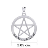 Bewitched Pentagram Silver Pendant TPD4507