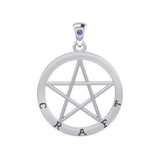 Craft Pentagram Silver Pendant TPD4508