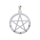 Craft Pentagram Silver Pendant TPD4508