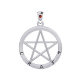 Craft Pentagram Silver Pendant TPD4508