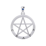 Craft Pentagram Silver Pendant TPD4508