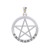 Enchanted Pentagram Silver Pendant TPD4539
