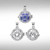 Global Harmony in the The Star ~16mm chiming harmony ball with a 25mm Sterling Silver  Jewelry Pendant cage - Jewelry