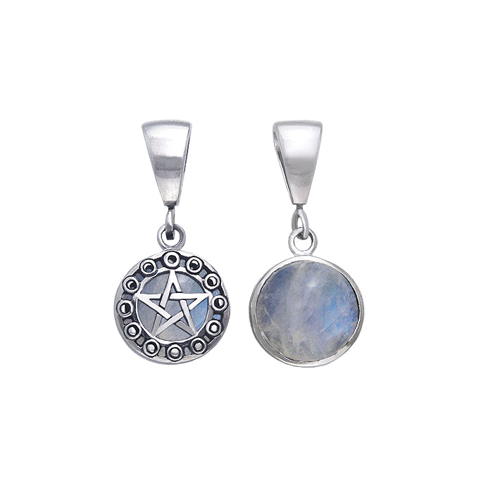 Moon Phase Pentacle Flip Pendant TPD477