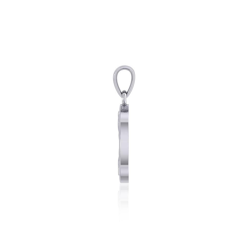 Celtic Crescent Moon Silver Pendant TPD5235 - Jewelry
