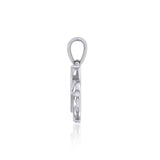 The Diagonal Power Moon Silver Pendant TPD5259 - Jewelry