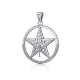 Oberon Zell Greenleaf Pentagram Silver Pendant TPD5371