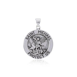 Saint Michael Silver Pendant (Medium 22 mm.) TPD5468