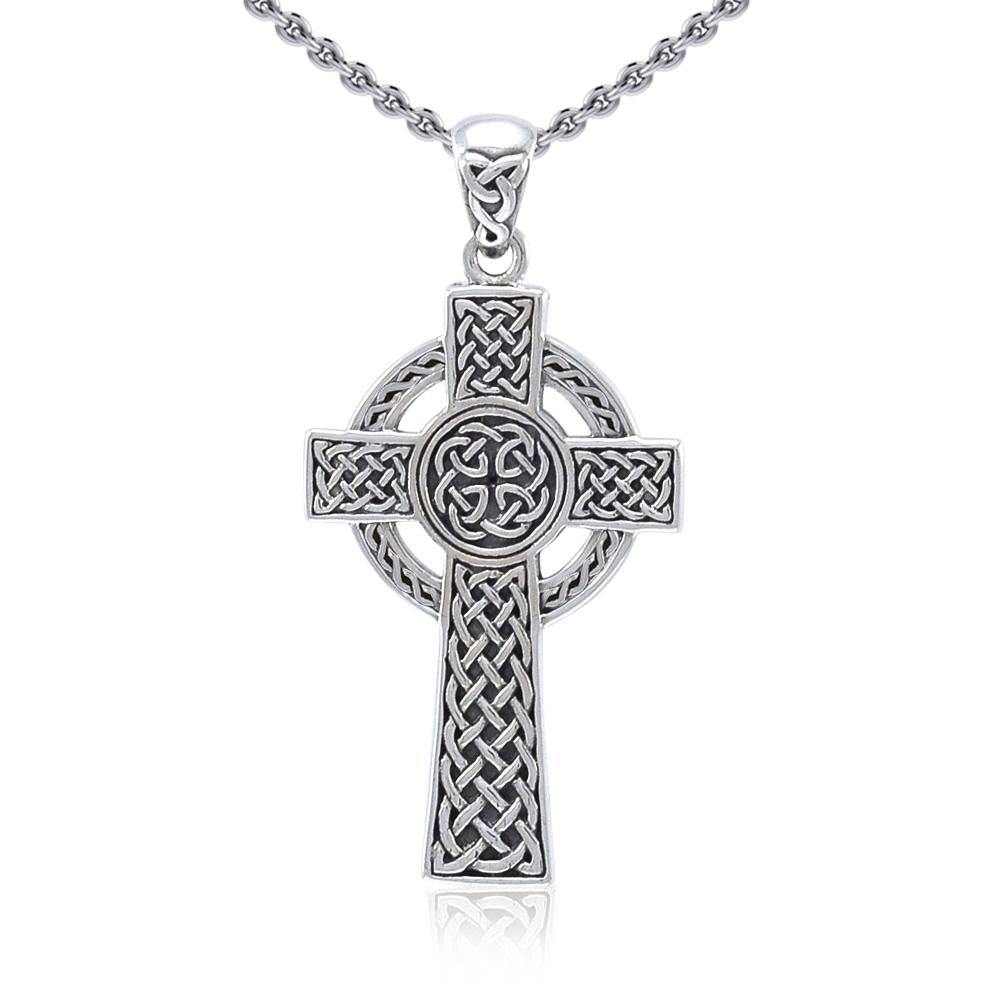 Sterling Silver Celtic Cross Pendant TPD5608 - Jewelry