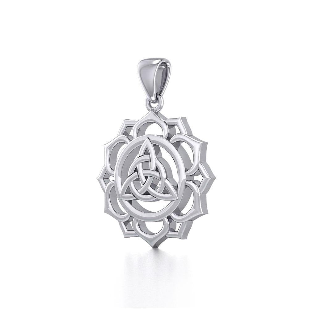 Triquetra Chakra Silver Pendant TPD5669 - Jewelry