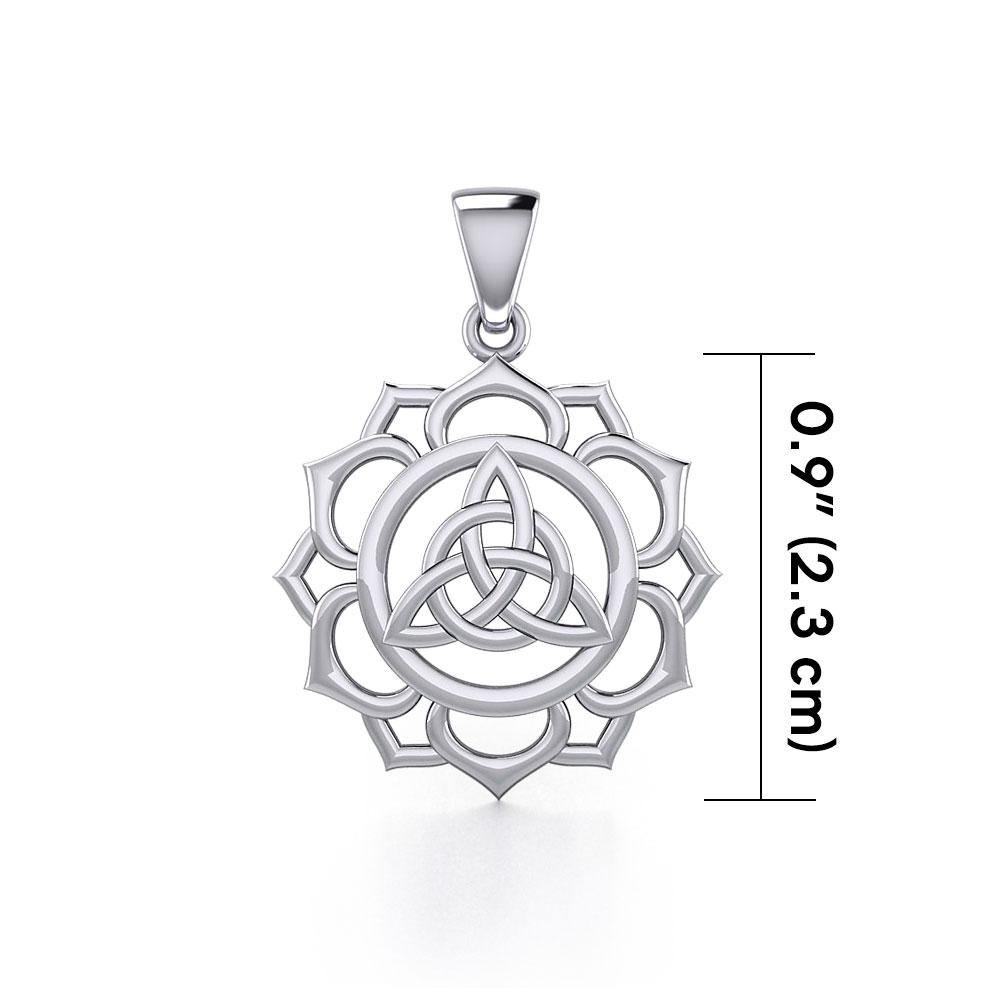 Triquetra Chakra Silver Pendant TPD5669 - Jewelry