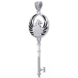 Phoenix Spiritual Enchantment Key Silver Pendant TPD5685