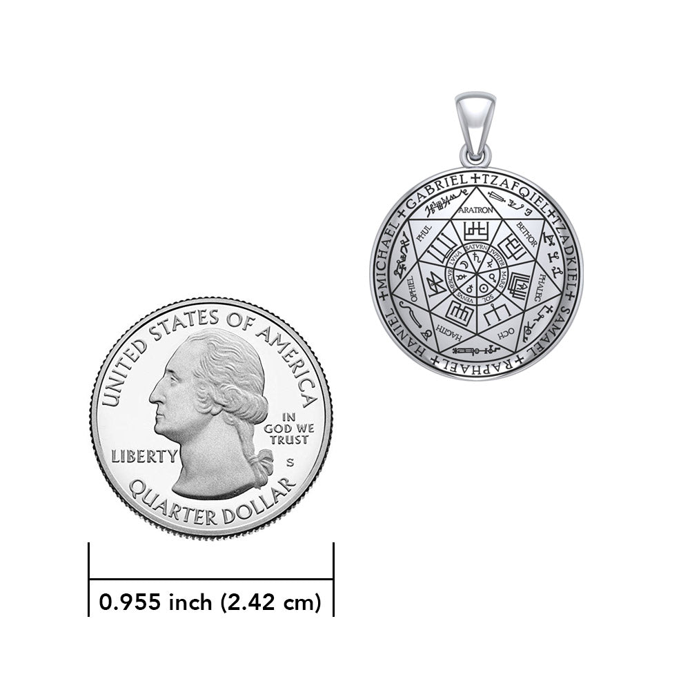 Experience Divine Guidance: The Seven Archangels Silver Pendant - Embrace Heavenly Protection and Spiritual Connection TPD6173