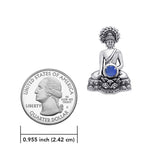 Buddha Time of Meditation Pendant with Gemstone TPD786