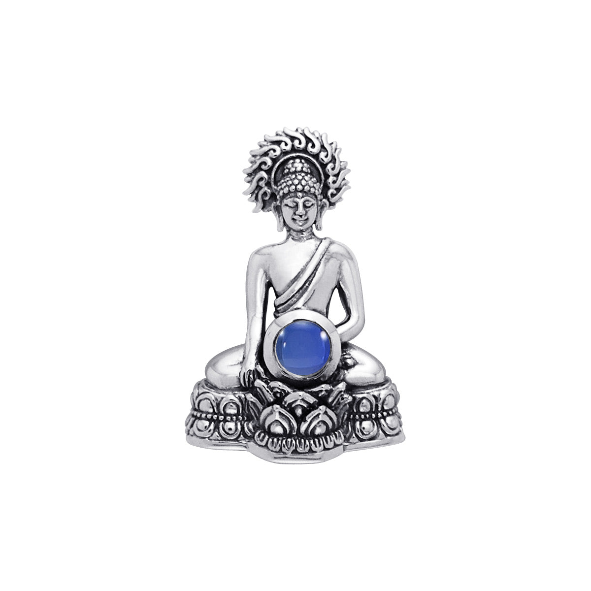 Buddha Time of Meditation Pendant with Gemstone TPD786