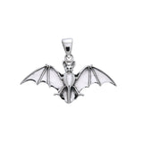 Trust your vibes ~ Sterling Silver Bat Pendant Jewelry TPD977