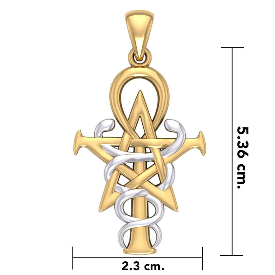 Oberon Zell Penkhaduce Wizardry Symbol Silver and Gold Accents Pendant TPV3209