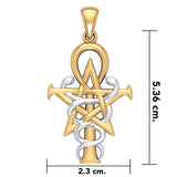 Oberon Zell Penkhaduce Wizardry Symbol Silver and Gold Accents Pendant TPV3209