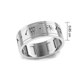 Steve Miller Inanna or Ishtar Goddess Spinner Silver Ring TRI2159