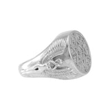 Angel Talisman Occult Large Sterling Silver Ring TRI2153 - Jewelry