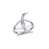 A Glimpse of the Crescent Moon Silver Ring TRI2154