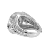 Angel Talisman Occult Small Sterling Silver Ring TRI2155 - Jewelry