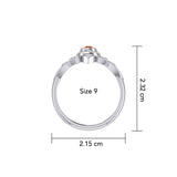 Svadhisthana Sacral Chakra with Celtic Designs Sterling Ring TRI2350