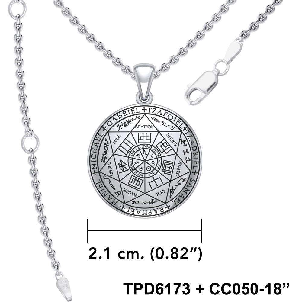 Experience Divine Guidance: The Seven Archangels Silver Pendant - Embrace Heavenly Protection and Spiritual Connection TPD6173