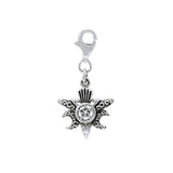 Raven Pentacle Silver Clip Charm TWC144