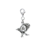 Celtic Knot Raven Pentacle Clip Charm TWC145