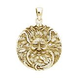 Belenos Celtic Sun God 14K Gold Vermiel Pendant VPD1581