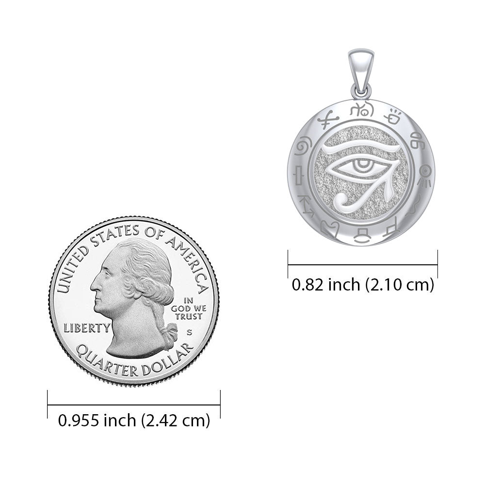 Eye of the Universe 14K White Gold Pendant WTP1584