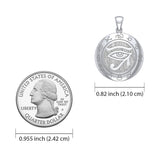 Eye of the Universe 14K White Gold Pendant WTP1584