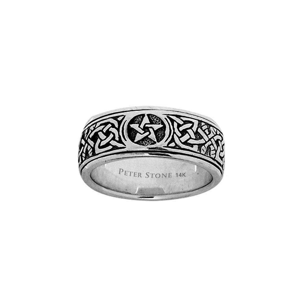 The Star 14K White Gold Spinner ring WTR1694