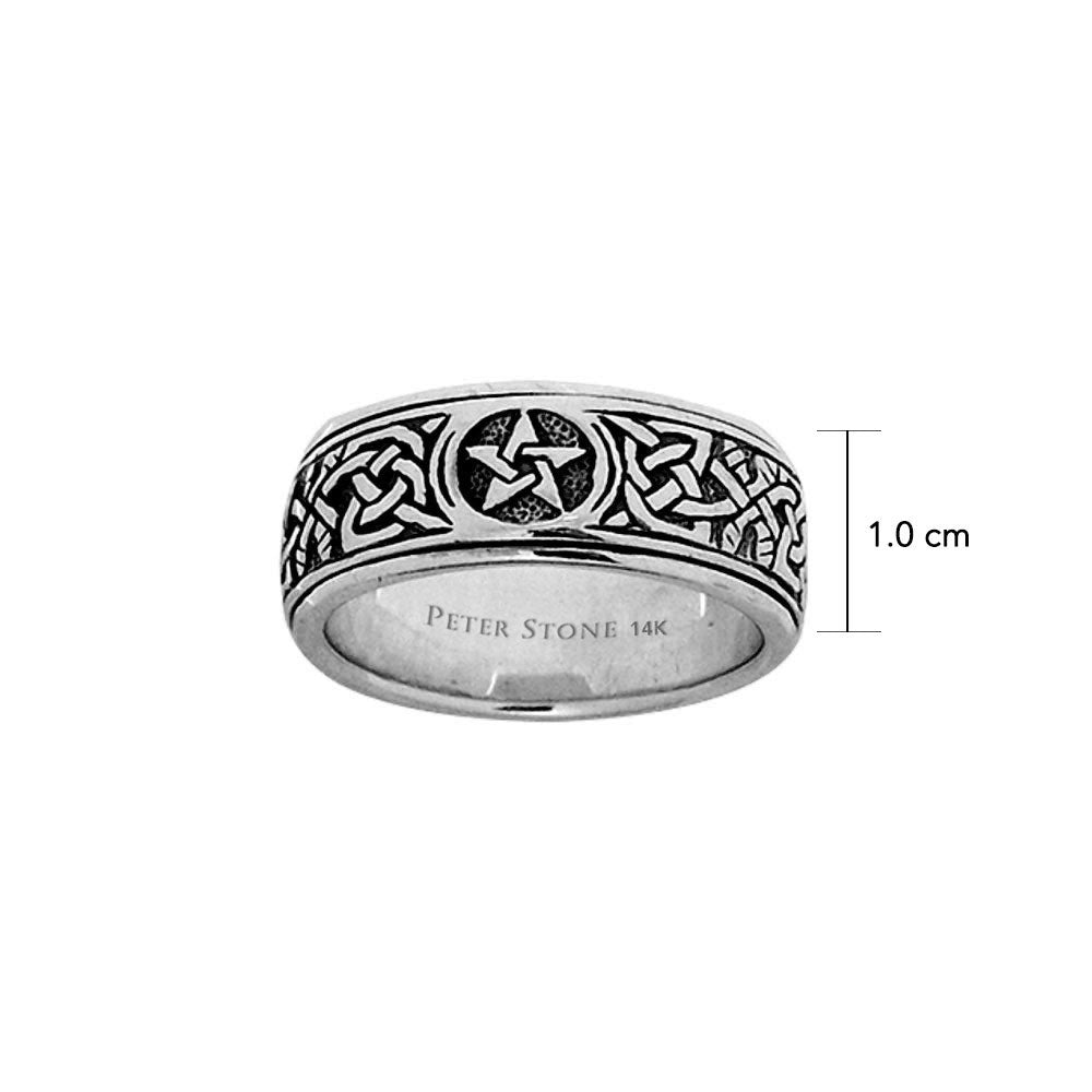 The Star 14K White Gold Spinner ring WTR1694