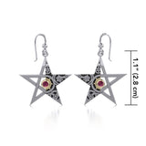 The Star Steampunk Silver and Gold Earrings MER1353 - Jewelry