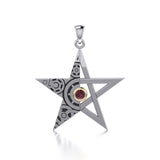 The Star Steampunk Sterling Silver With 14K Gold Accent Pendant MPD3870