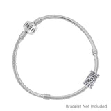 Triquetra with Rune Symbol Silver Bead TBD359 - Jewelry