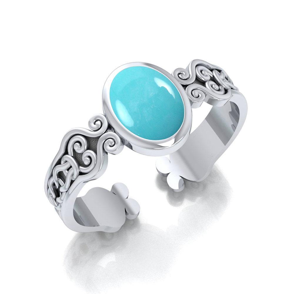 Celtic Knot Spiral Cuff Bracelet TBG278 - Jewelry