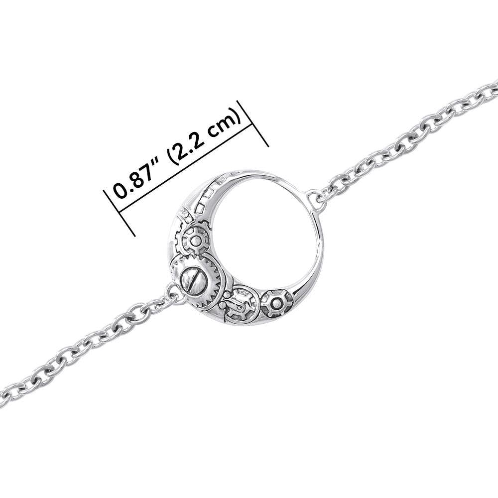 Steampunk in the works of Wicca ~ fine Sterling Silver Jewelry Bracelet TBL287 - Jewelry