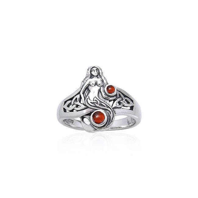 Celtic Mermaid Ring TRI045 - Jewelry