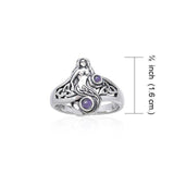 Celtic Mermaid Ring TRI045 - Jewelry