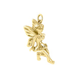 Enchanted Fairy Solid Yellow Gold Charm GCM637