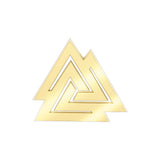 The Viking Valknut 14 Karat Solid Gold Pendant GPD1071