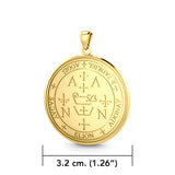 Sigil of the Archangel Zadkiel Solid Gold Pendant GPD2821