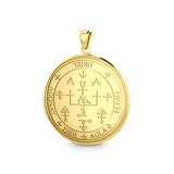 Sigil of the Archangel Uriel Solid Gold Pendant GPD2824