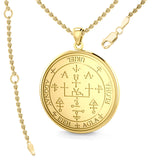 Sigil of the Archangel Uriel Solid Gold Pendant GPD2824