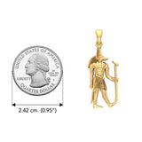 Anubis Egyptian Solid Gold Pendant GPD2841