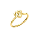 Celtic Heart Solid Gold Ring GRI2390